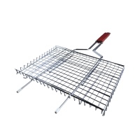 Решетка для барбекю 350*250 мм, деревянная рукоятка, 5871-741 оптом