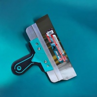 шпатель фасадный алюминиевый 250мм x 0.5 мм, 10", двухкомпонентная рукоятка, 410, "maximum" mx 15876 оптом