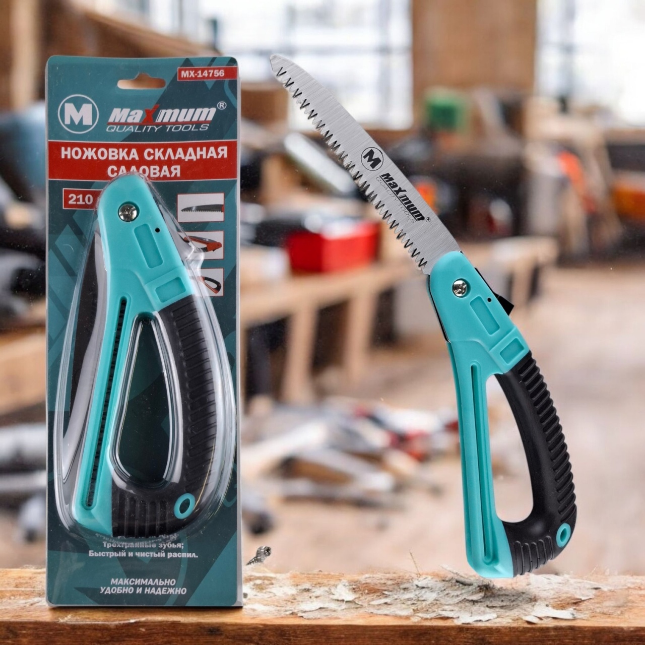 ножовка складная 210 мм , садовая, "maximum", мх212 (2998) оптом